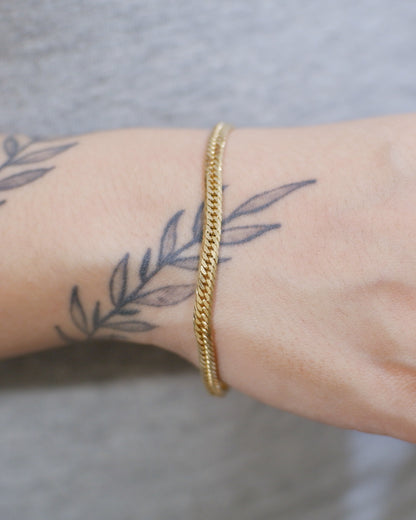 The Cuban Bracelet in Solid Gold