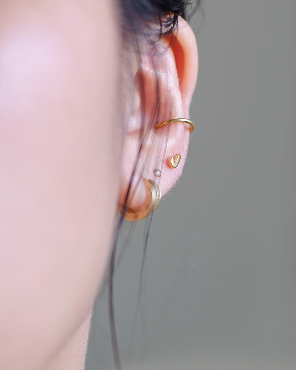 The Essential Ear Cuff in Solid Gold