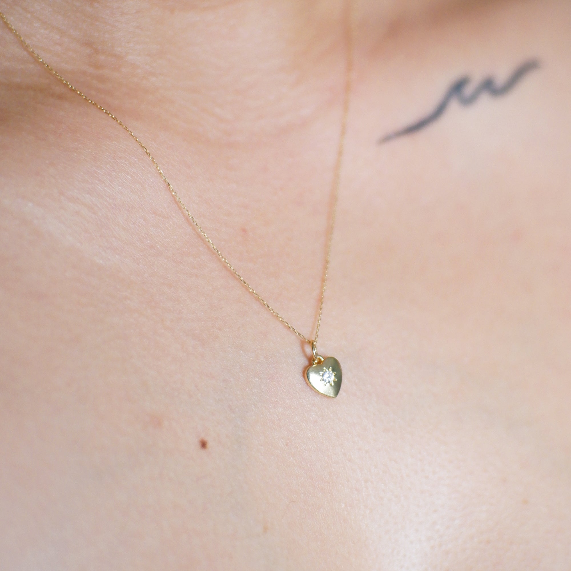 The Skinny Cable Necklace in Solid Gold