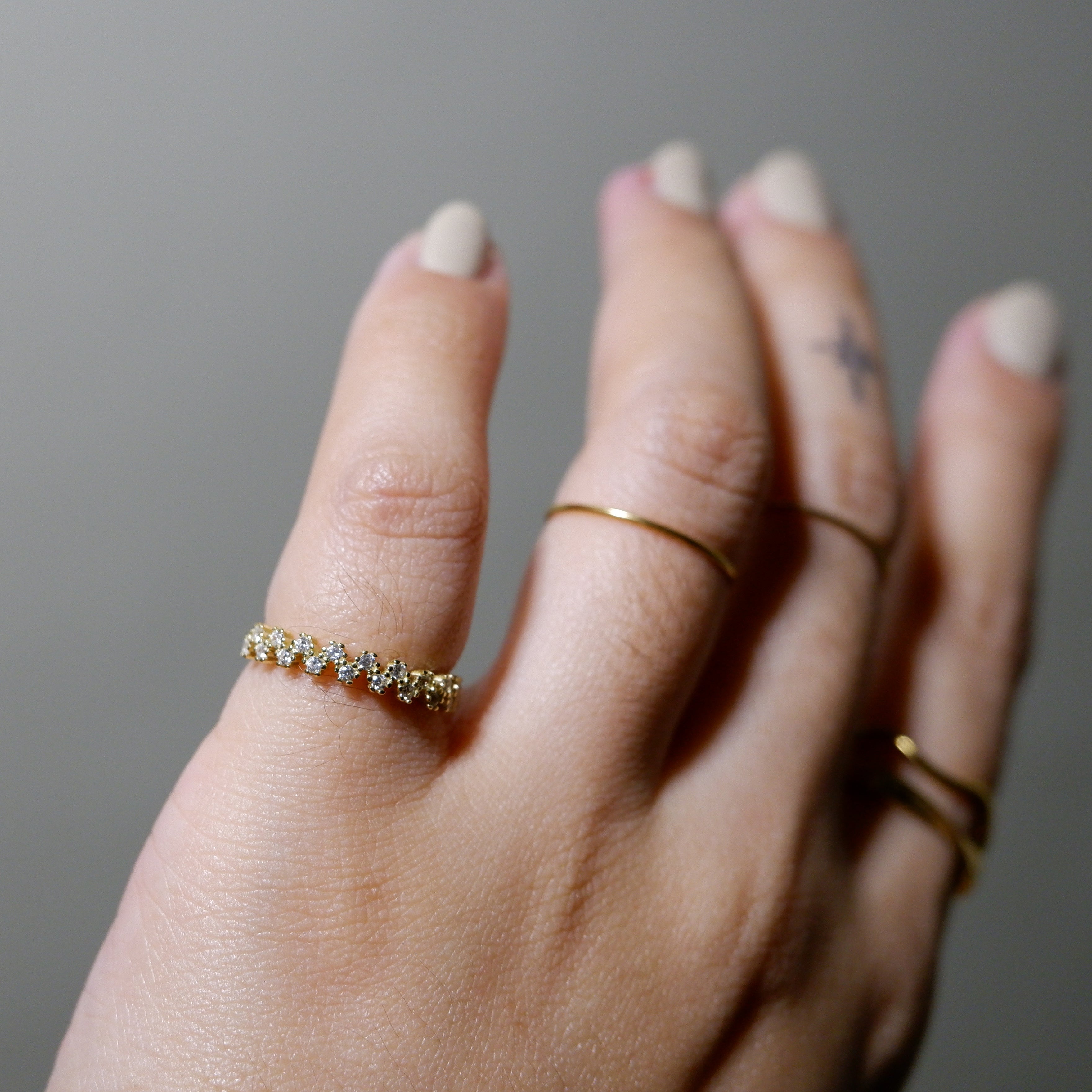 The Edgy Half Eternity Ring