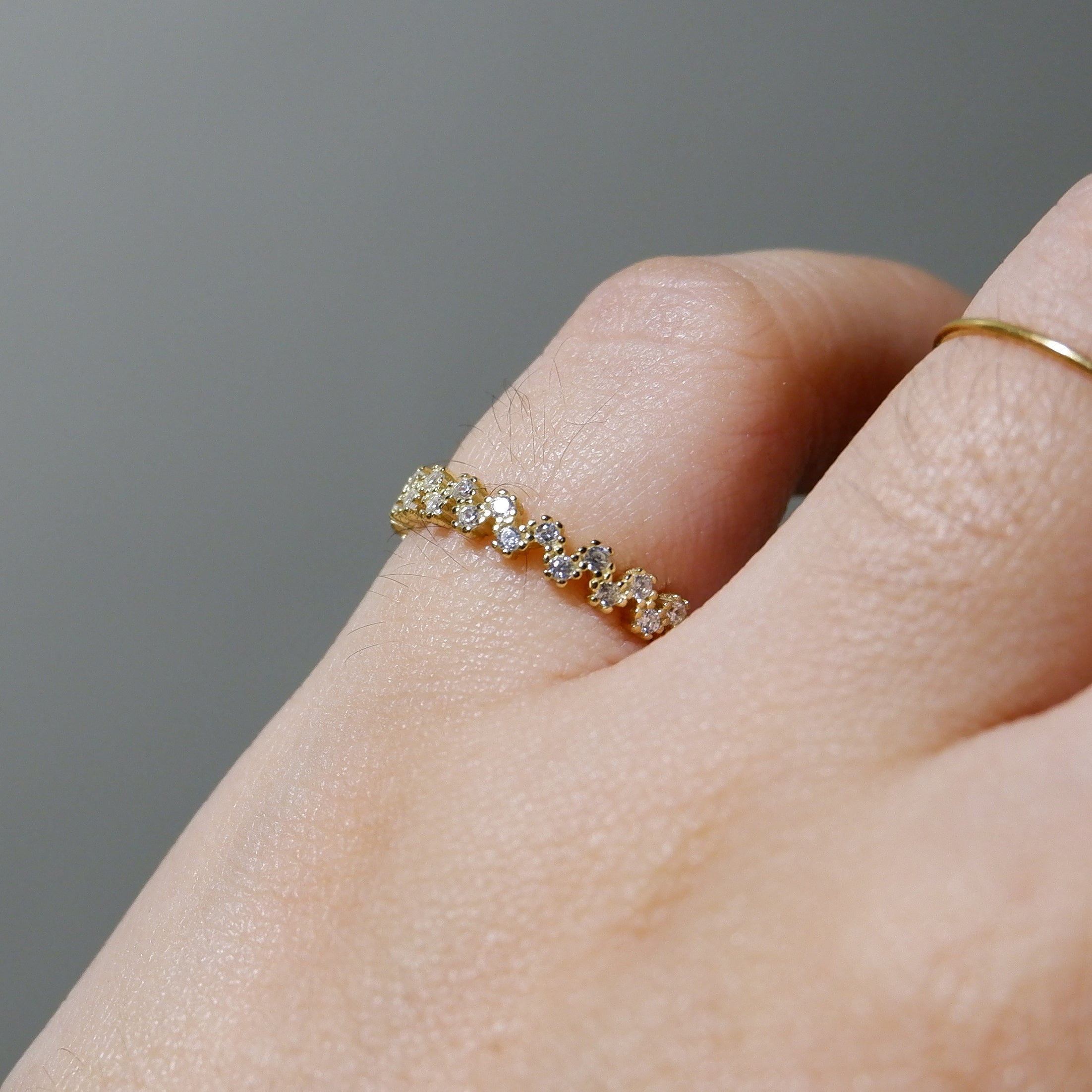 The Edgy Half Eternity Ring