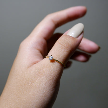 The Petite Brenna Solitaire Ring