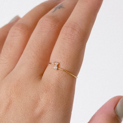 The Rare Mini Constellation Ring in Solid Gold