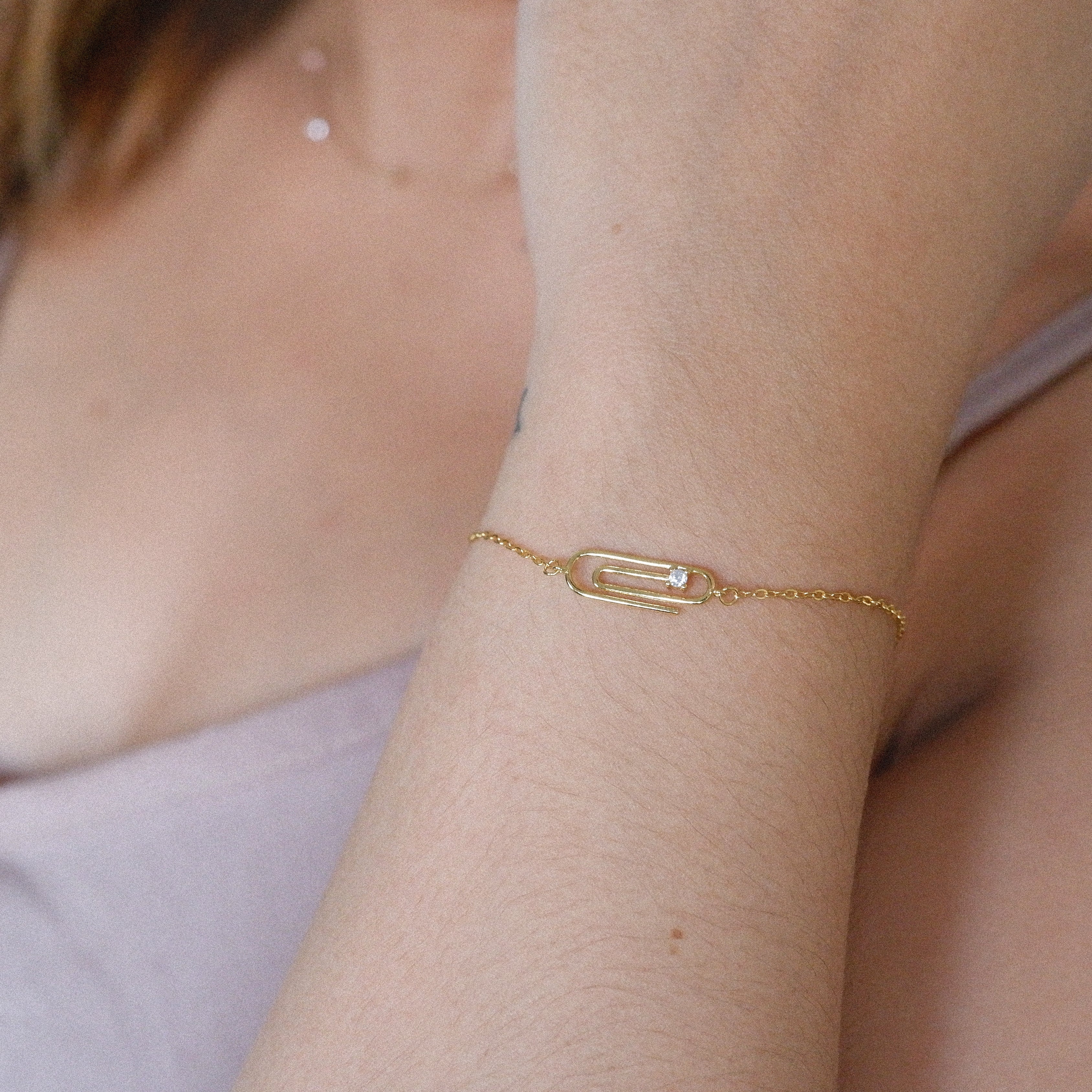 The Dainty Paperclip Bracelet