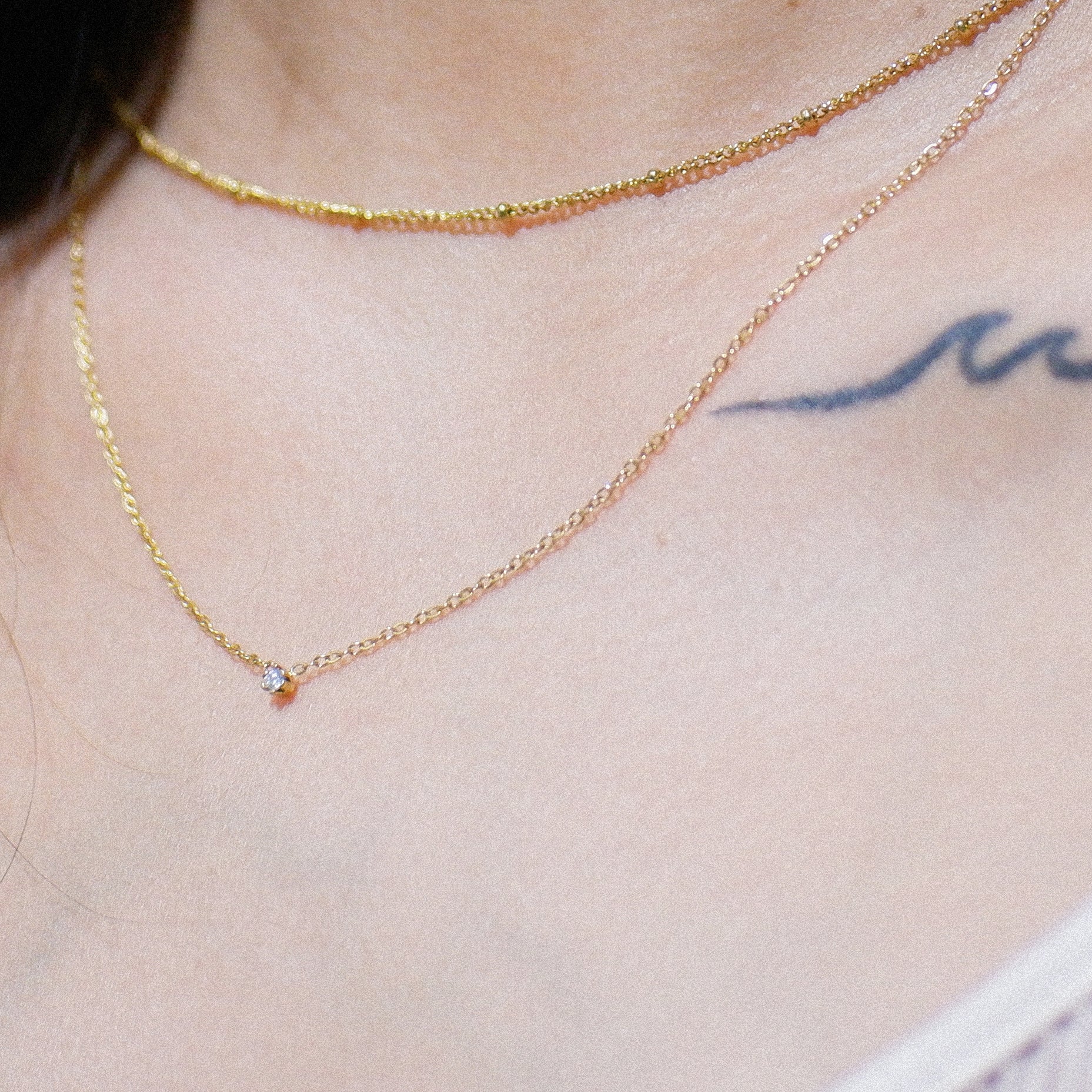 The Tiny Solitaire Necklace