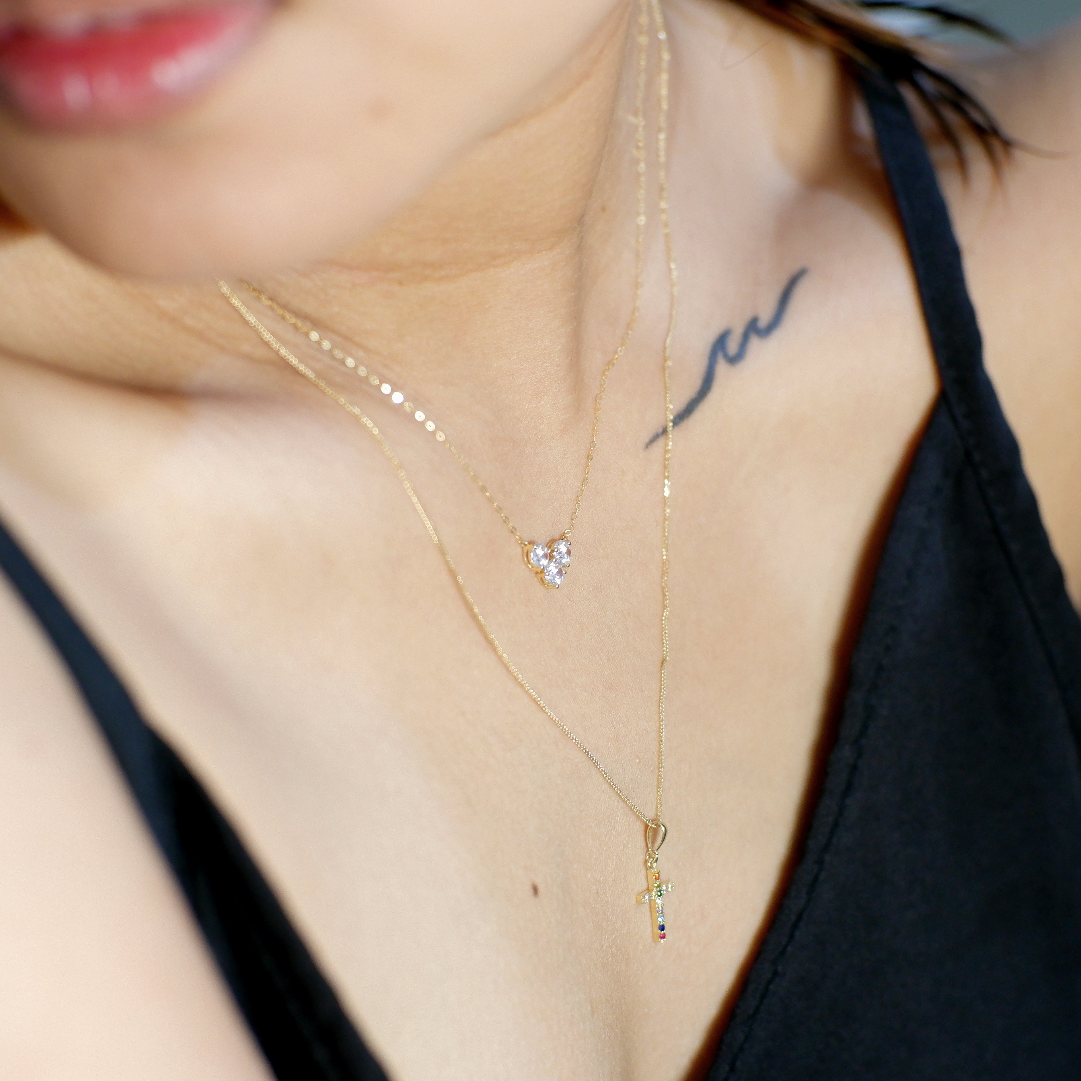 The Heart Birthstone Necklace in Solid Gold