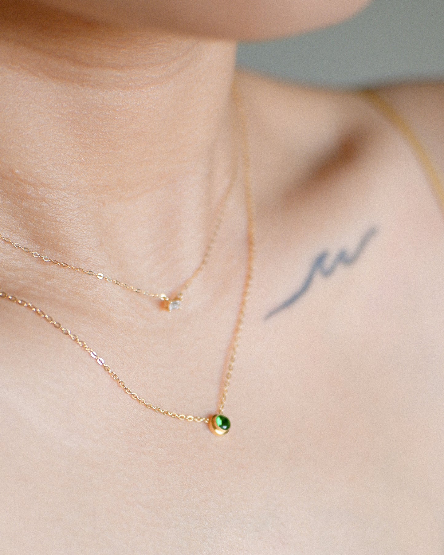 The Emerald Solitaire Necklace