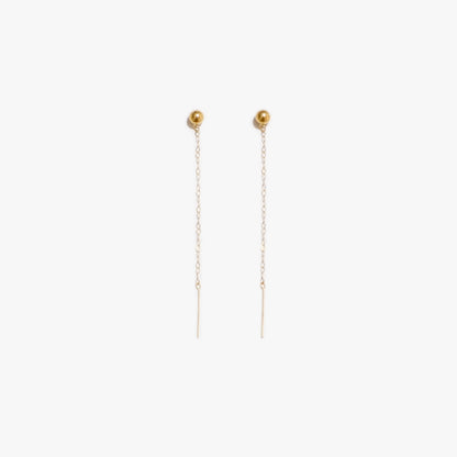 The Drop Earrings in Solid Gold