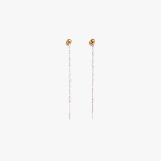 The Drop Earrings in Solid Gold