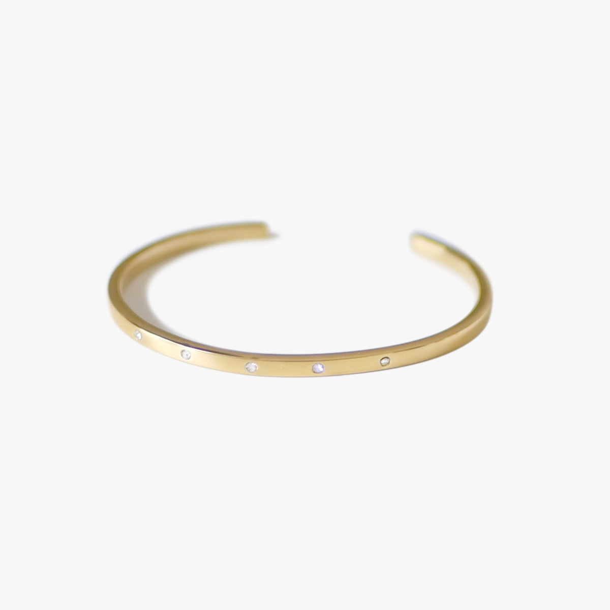 The Slim Dotted Bangle, Engraved