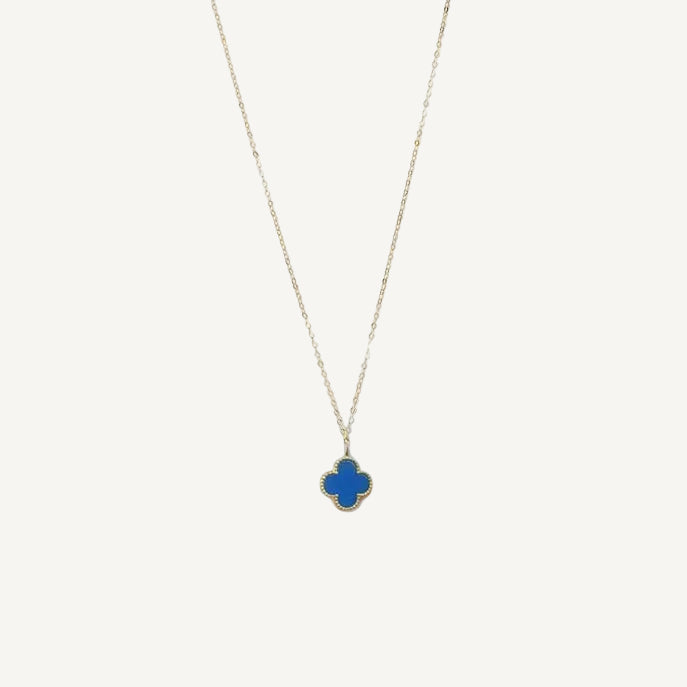 The Mini Designer Clover Necklace in Solid Gold