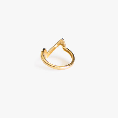 The Designer Volt Ring in Solid Gold