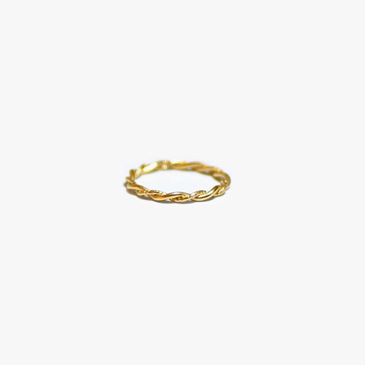 The Brenna Textured Stacker Ring