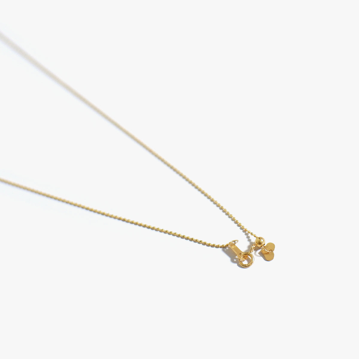 The Essential Beaded Slider Necklace in Solid Gold