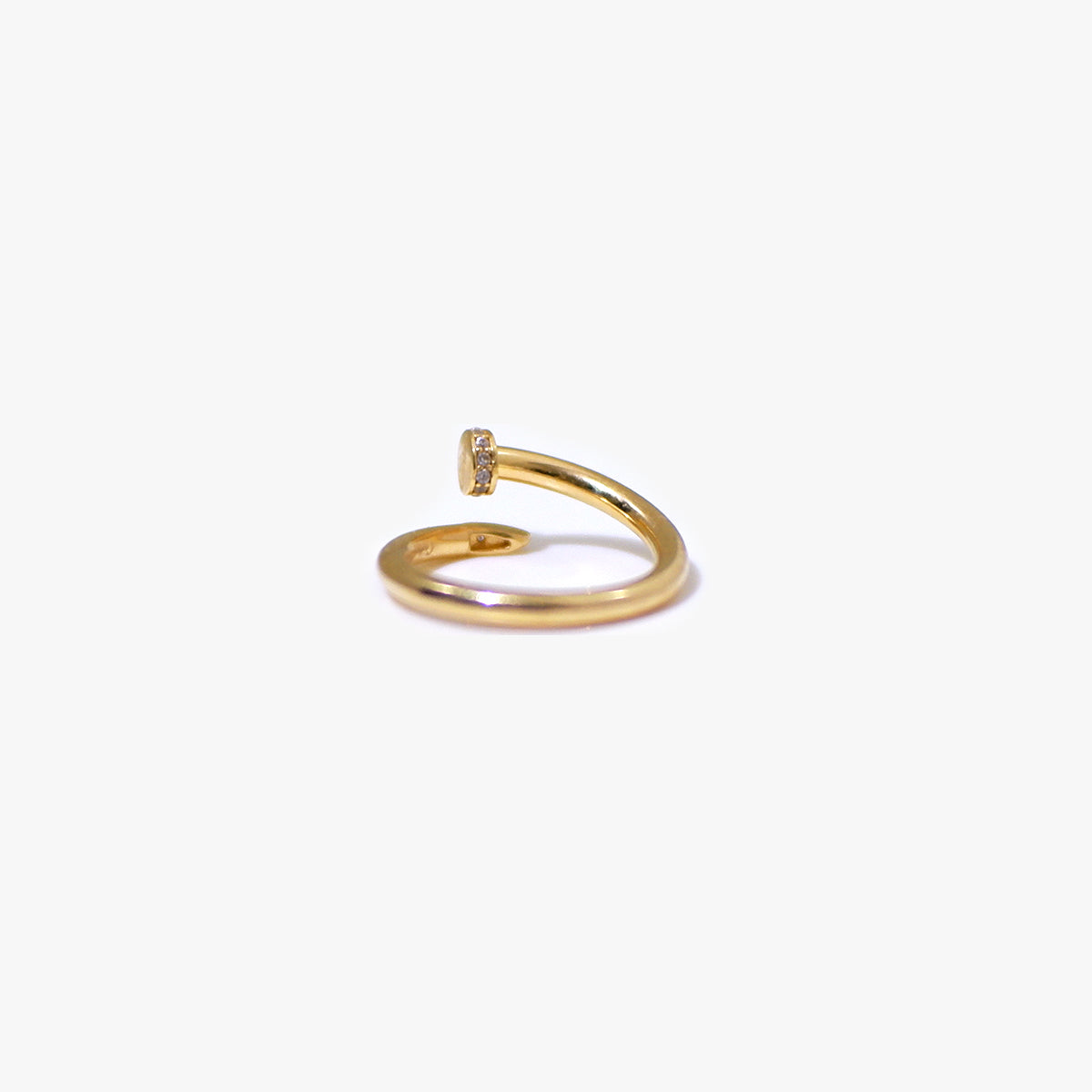 The Chunky Nail Ring in Solid Gold