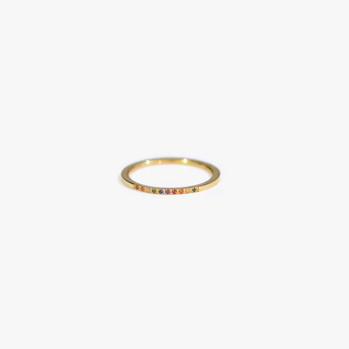 The Skinny 1mm Half Eternity Band