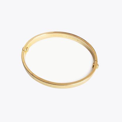 The Rare Double Screw Lock 15cm Bangle in Solid Gold