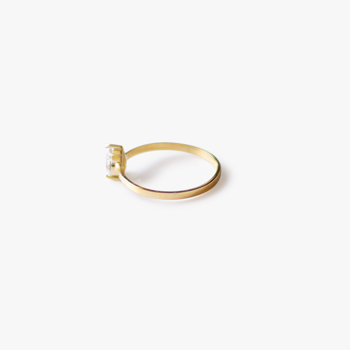The Elena Birthstone Ring in Solid Gold