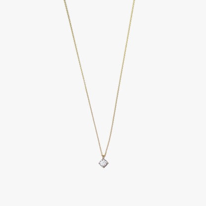 The Elite Moissanite Necklace in Solid Gold