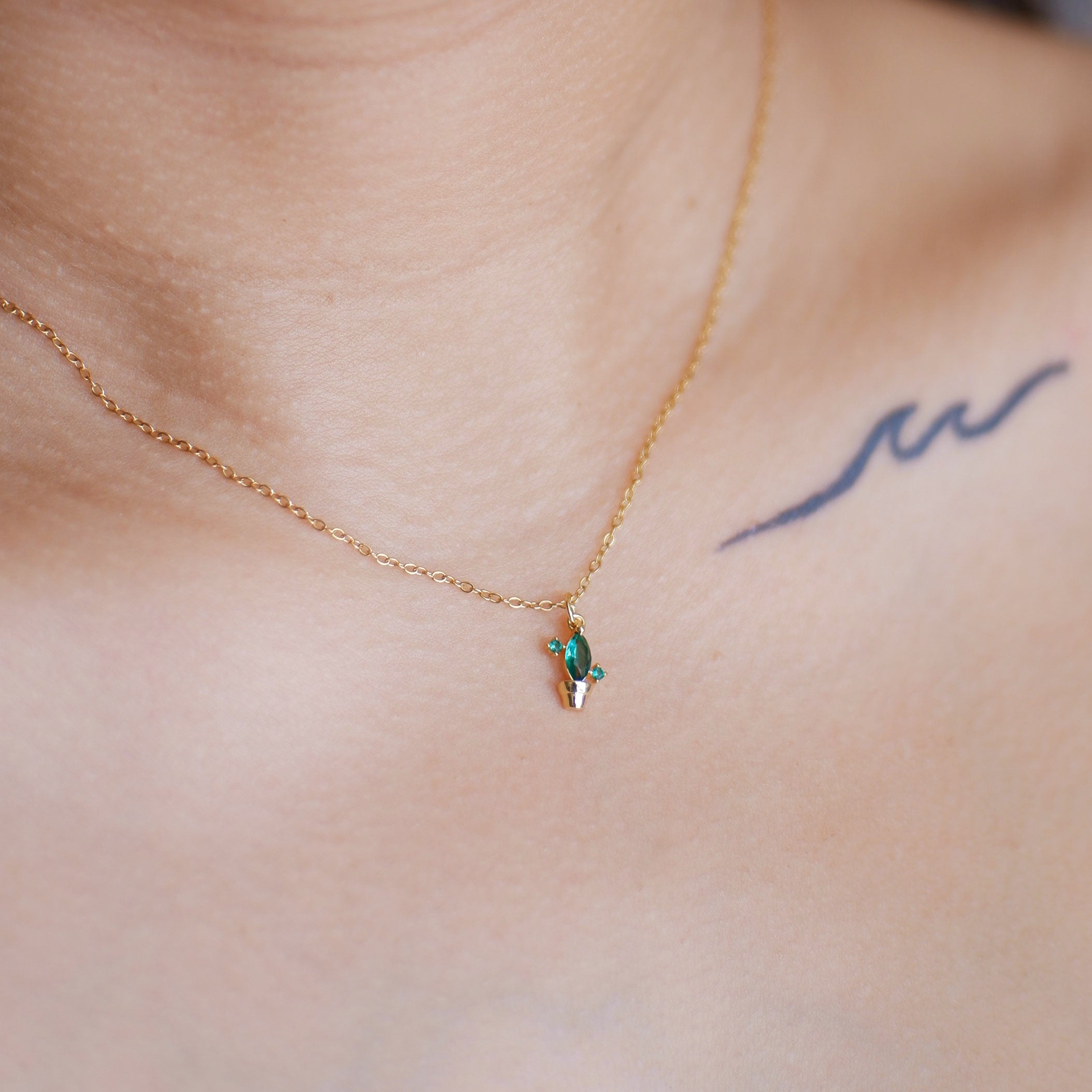 The Emerald Cactus Charm