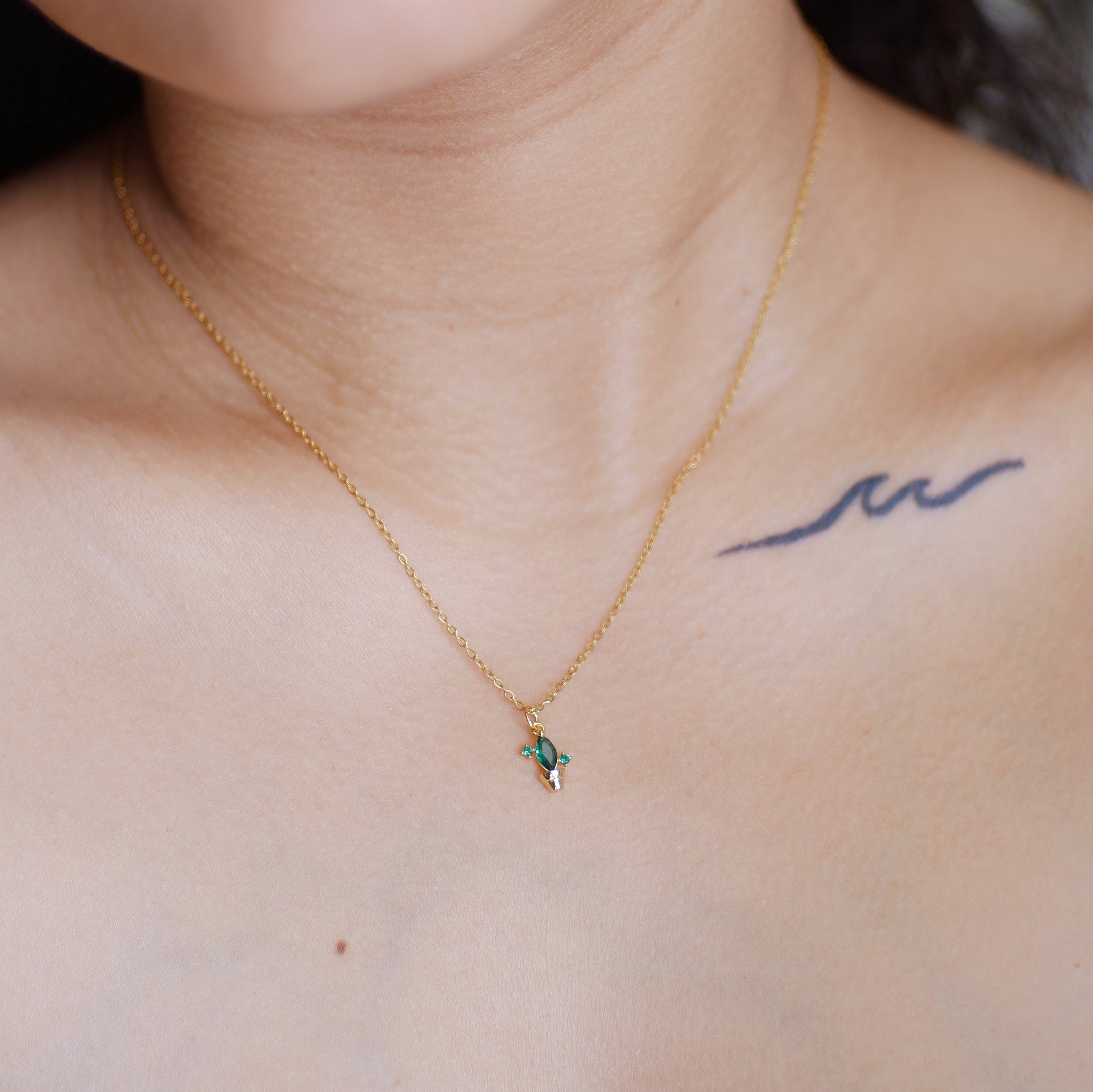 The Emerald Cactus Charm