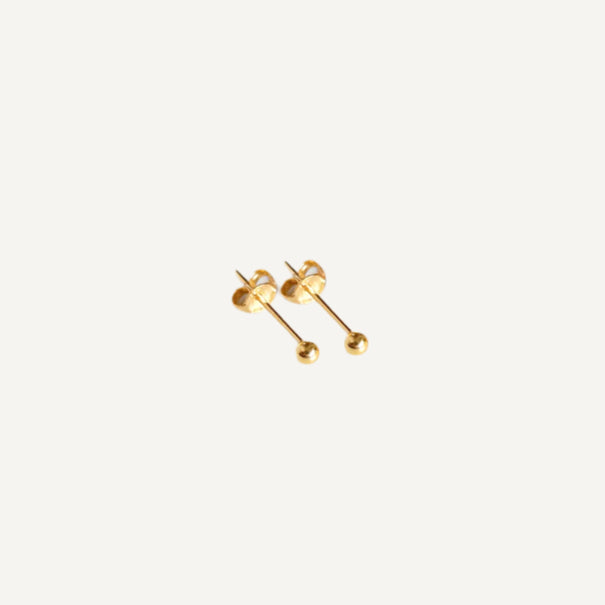 The Golden Ball Earrings in Solid Gold