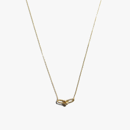 The Mini Hardware Necklace in Solid Gold
