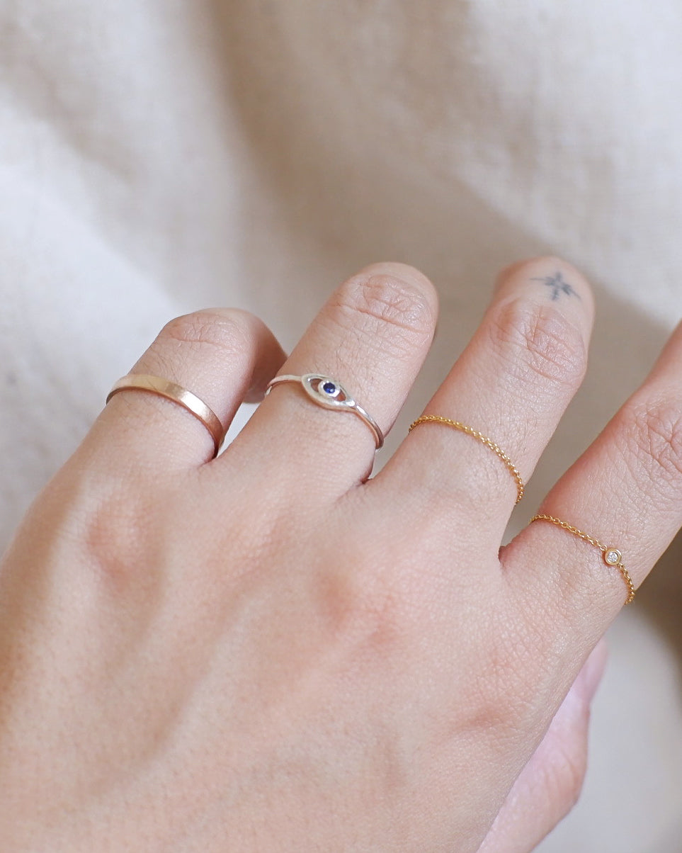The Any-size Evil Eye Pinky Ring