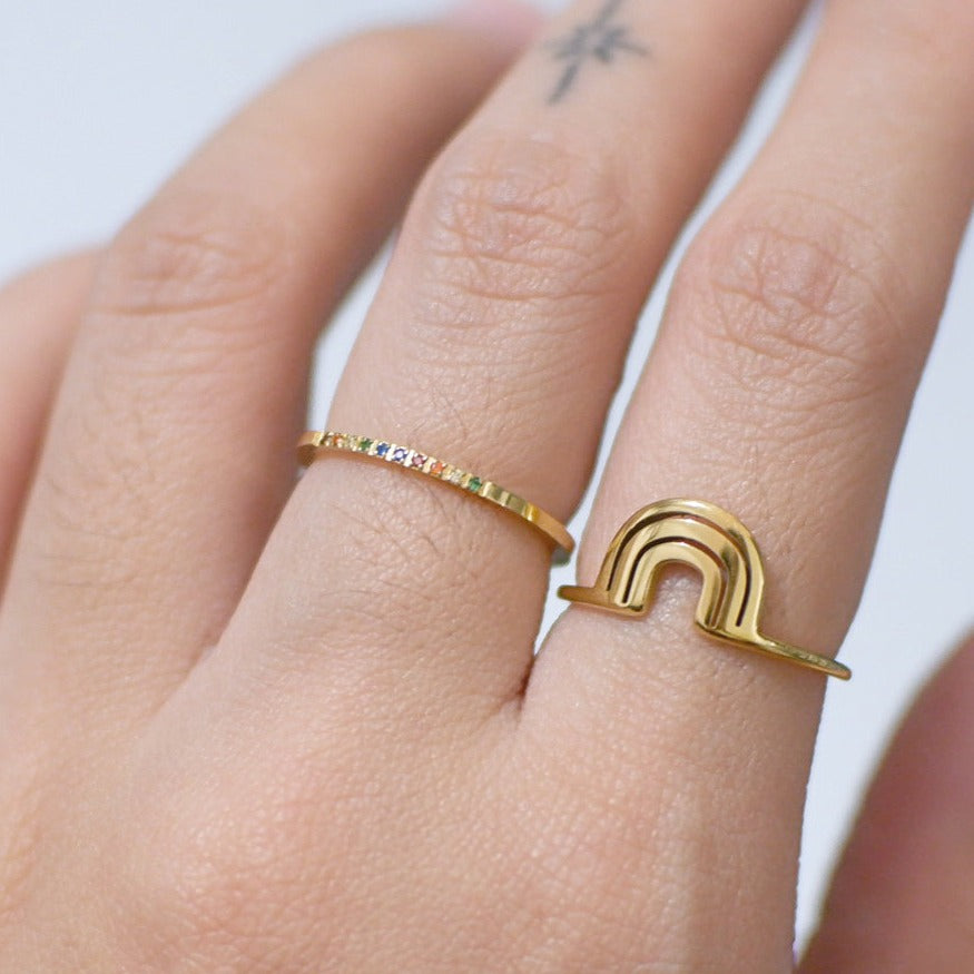 The Skinny 1mm Half Eternity Band