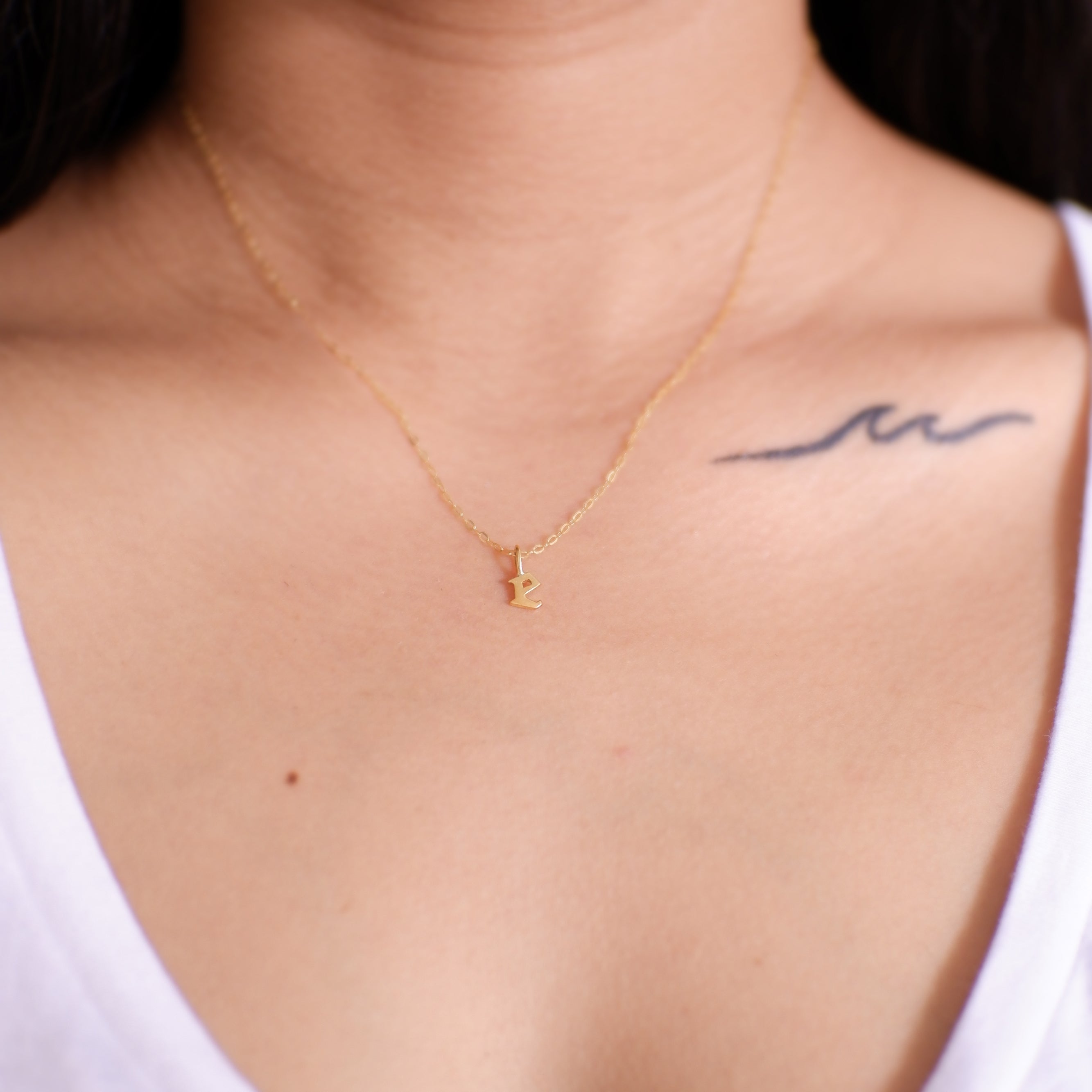 The Tiny Initial Pendant