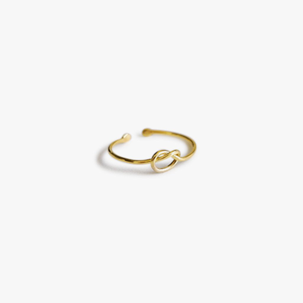 The Any-size Knot Ring in Solid Gold