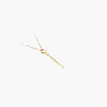 The Long Bar Pendant in Solid Gold