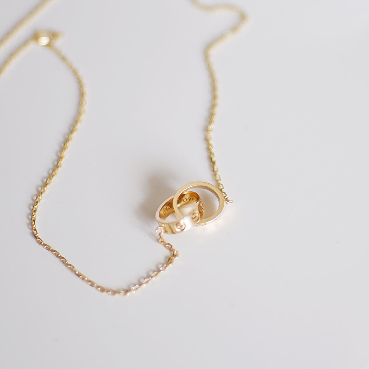 The Love Necklace in Solid Gold