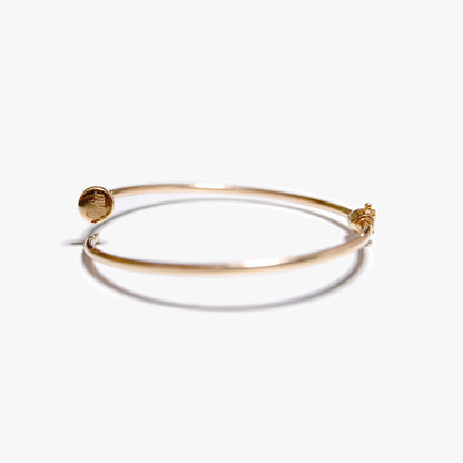 The Rare Nail Bangle in Solid Gold