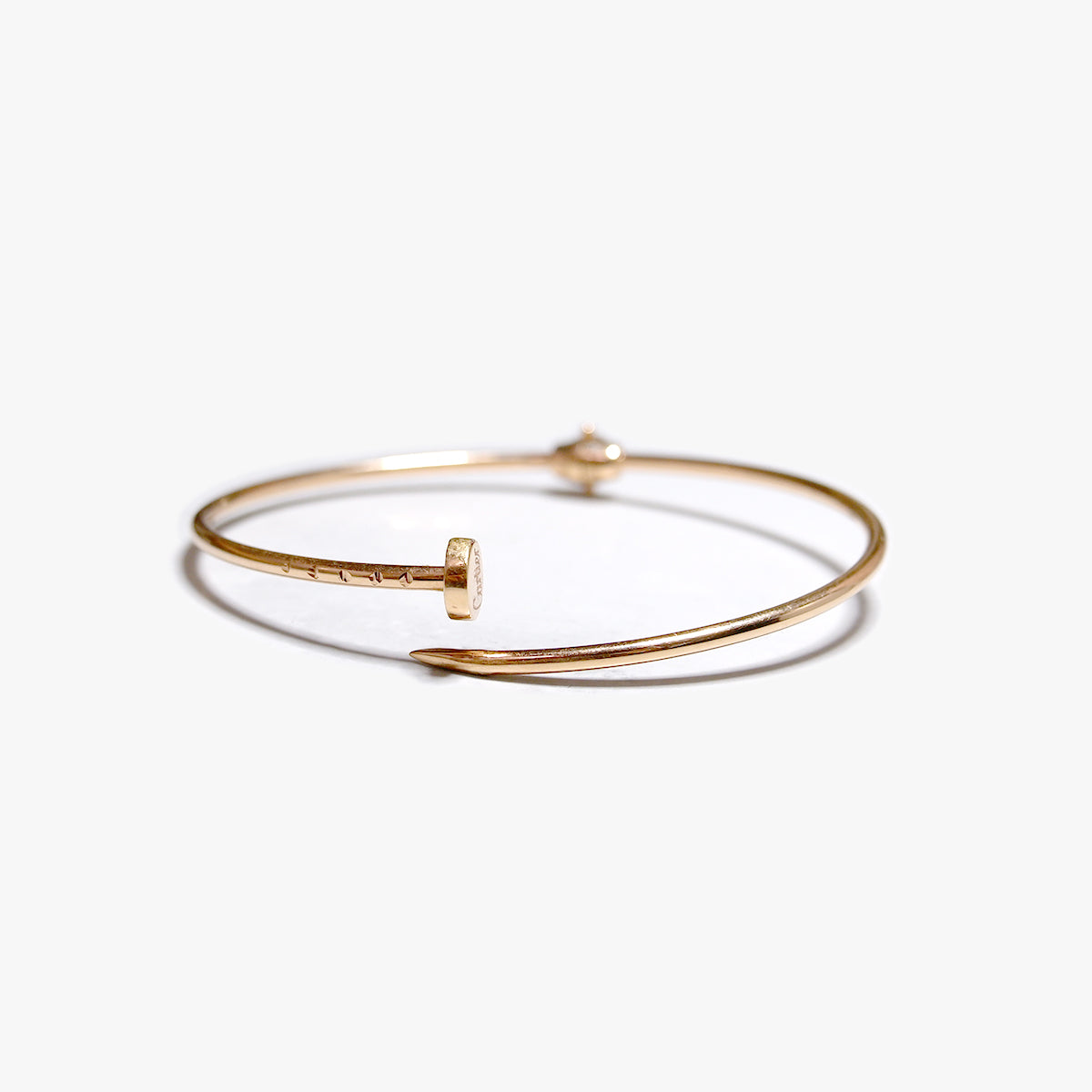 The Rare Nail Bangle in Solid Gold