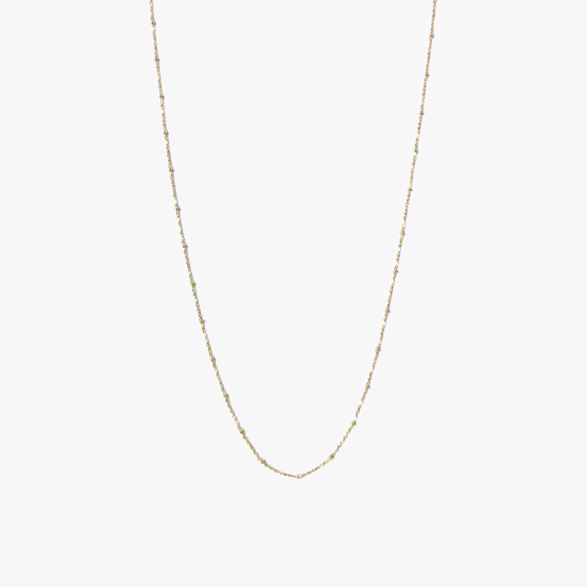 The Ultra Subtle Ball Necklace in Solid Gold