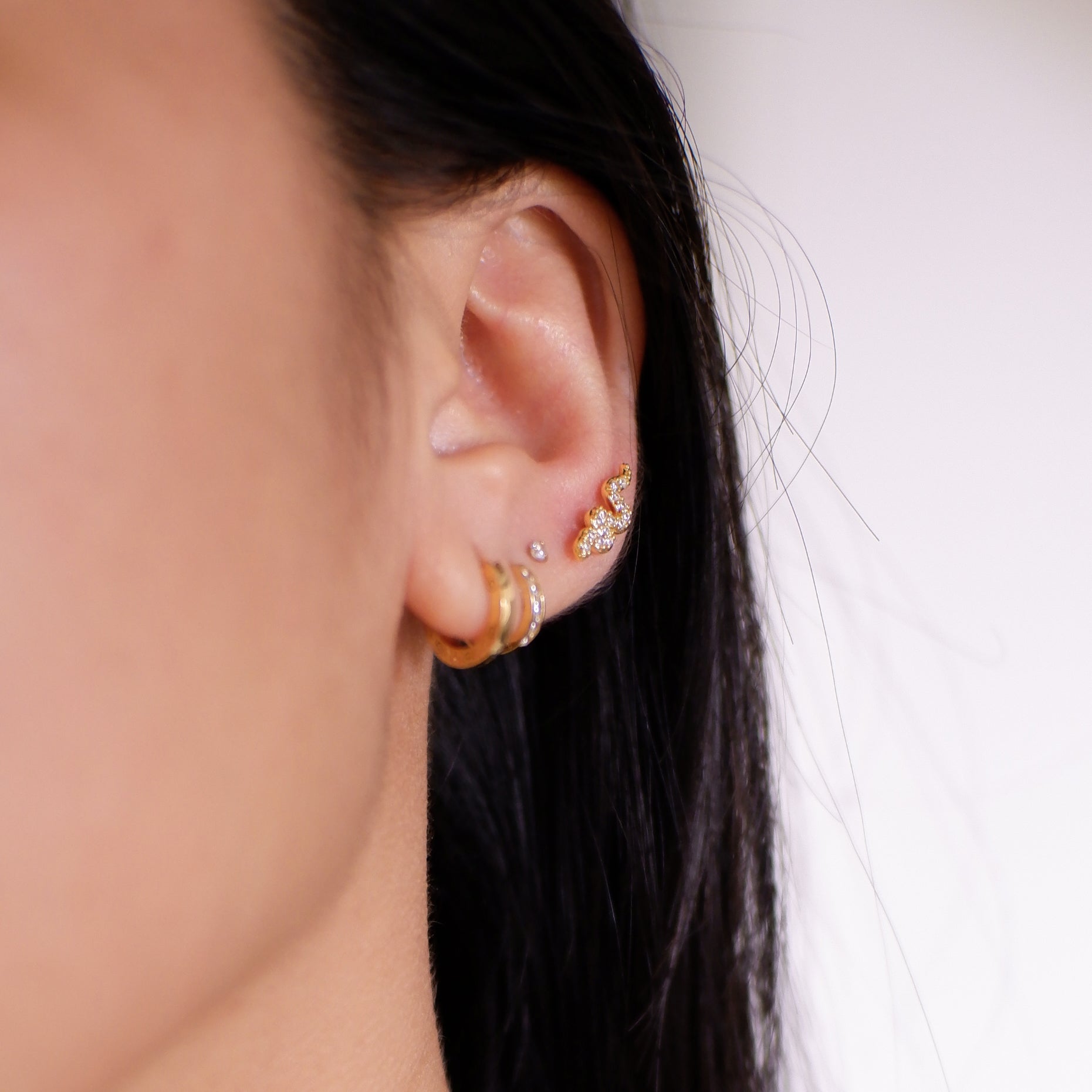 The Chunky Ophidian Screw Back Studs