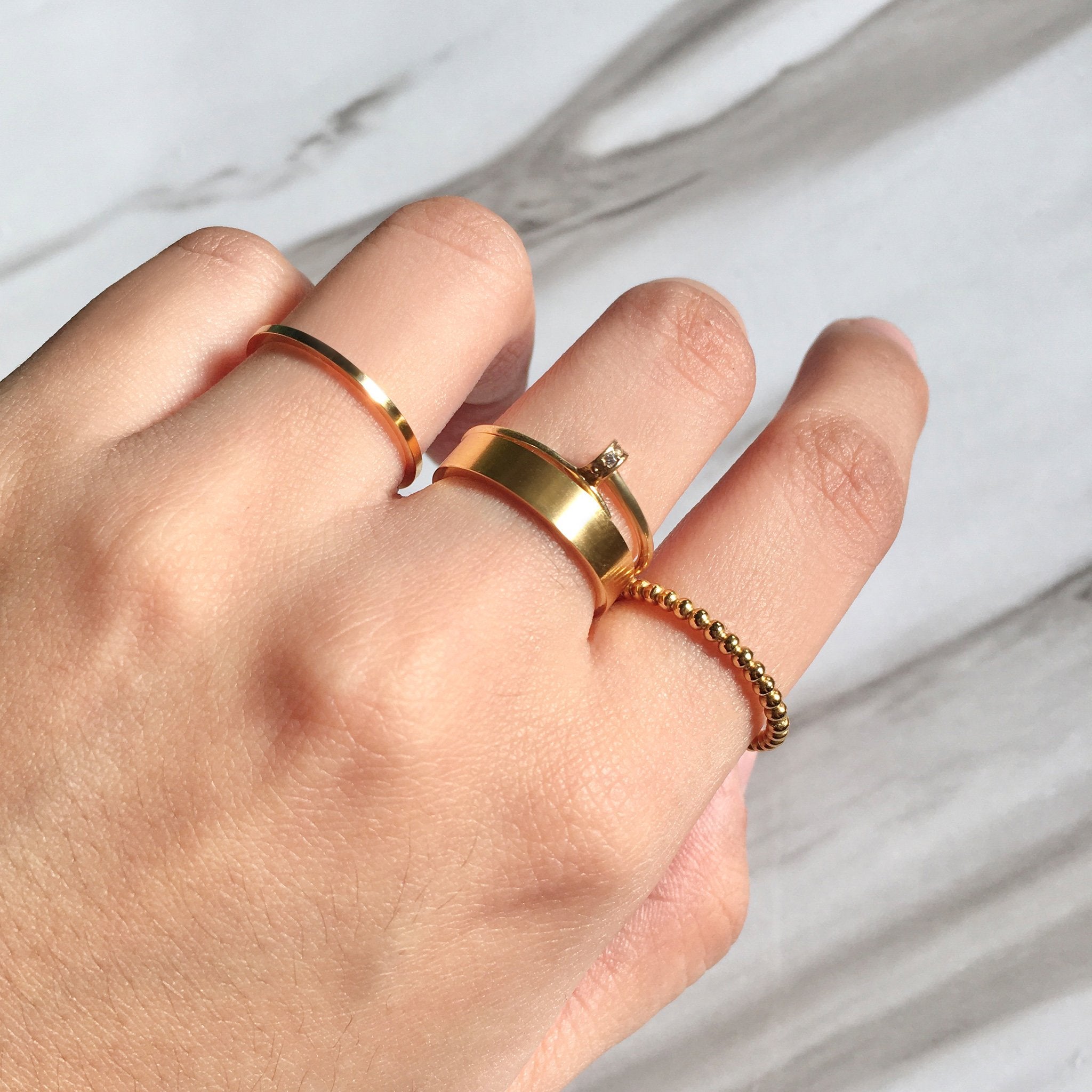 The Modern Stack - Skinny 1mm Band