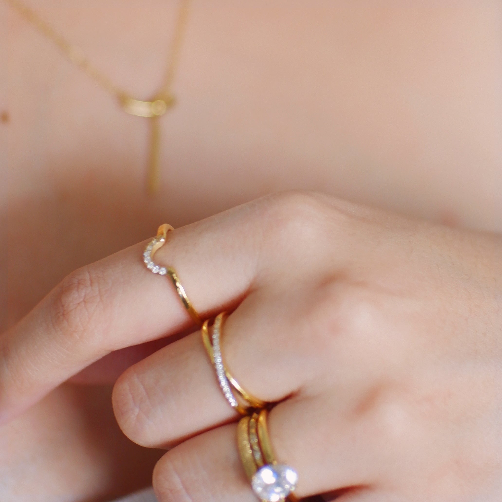 The Pave Rainbow Ring