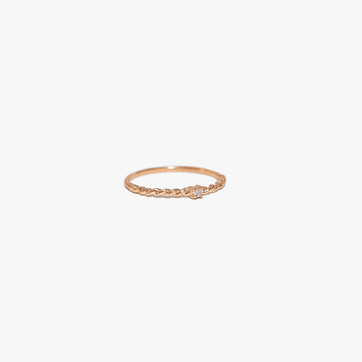 The Boheme Ring with Signity Stone in Solid Gold