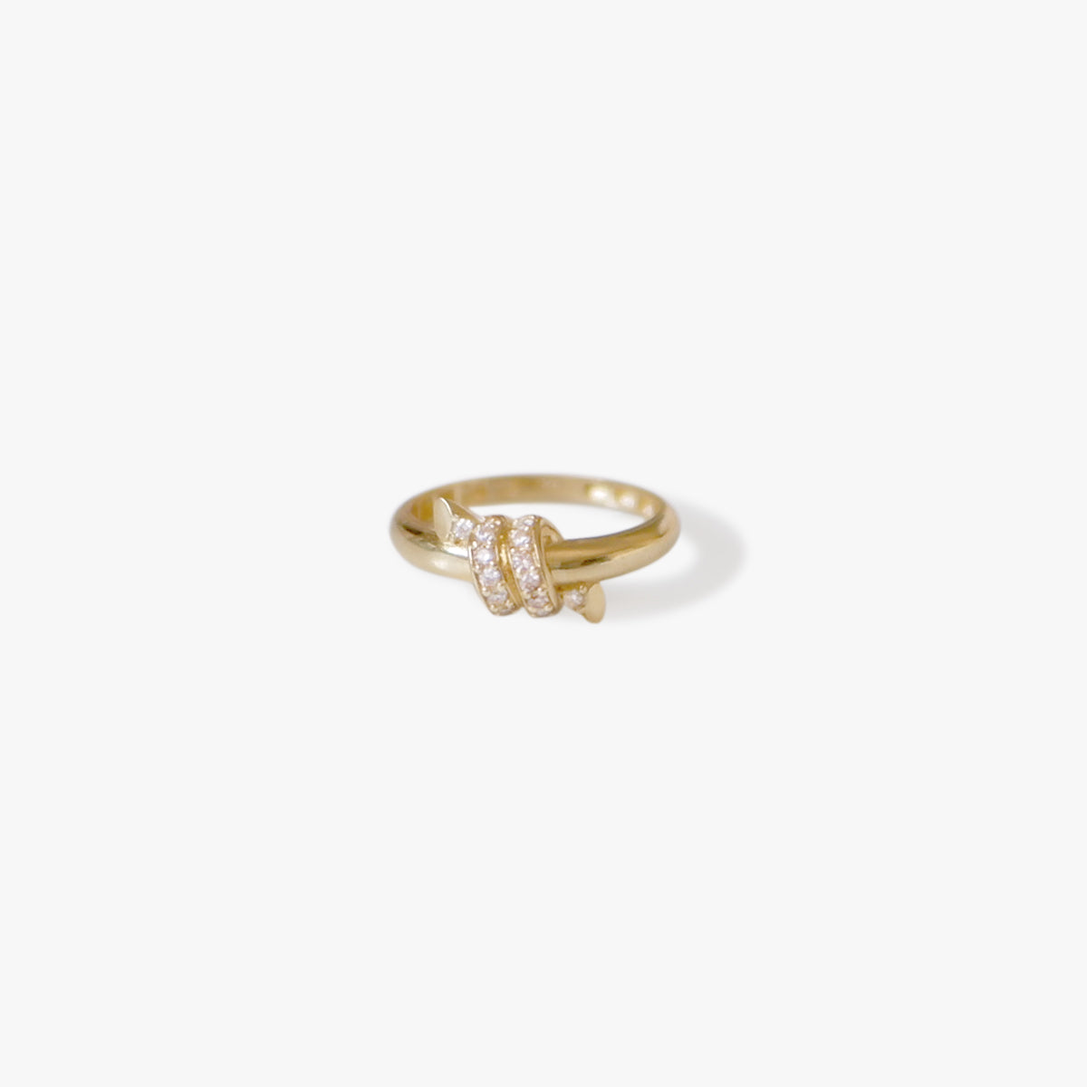 The Knot Chunky Ring in Solid Gold
