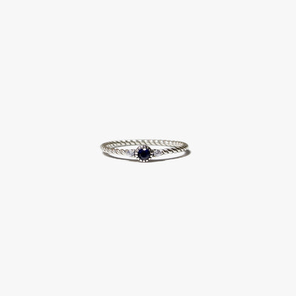 The Mini Sapphire Solitaire Ring