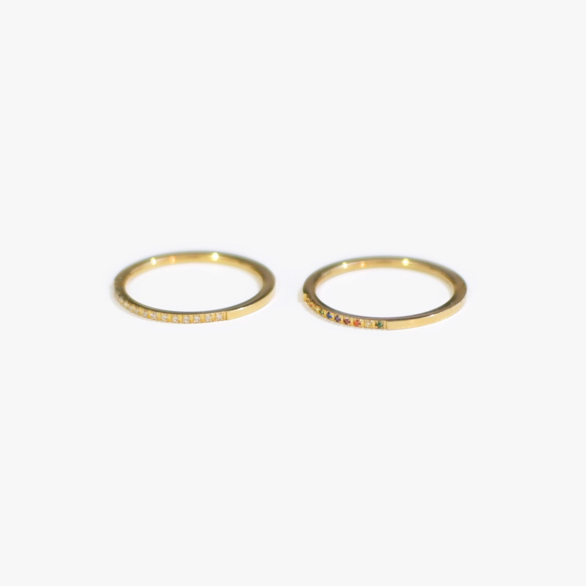 The Skinny 1mm Half Eternity Band