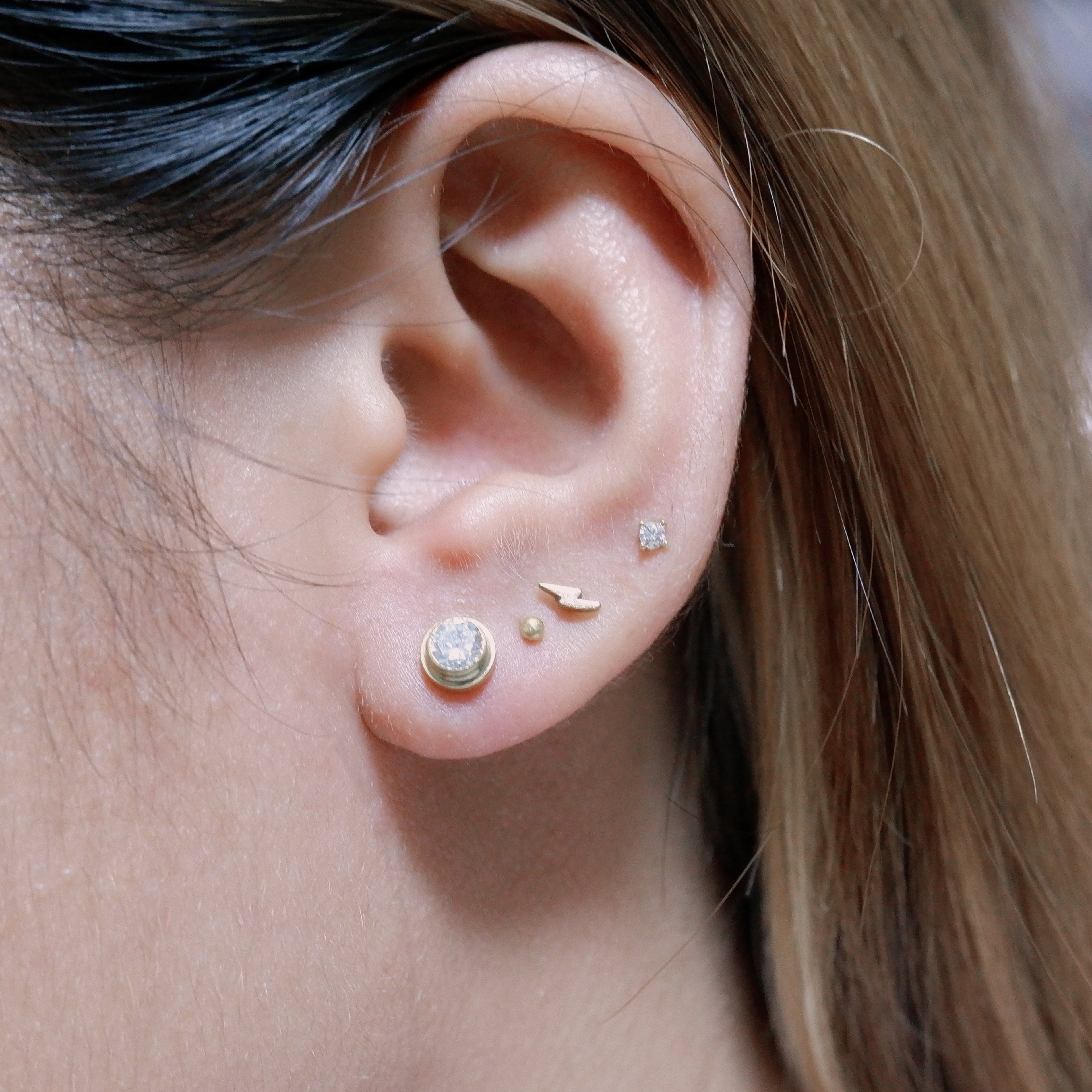 The Love Solitaire Earrings