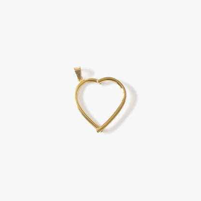 The Tat Heart Pendant in Solid Gold