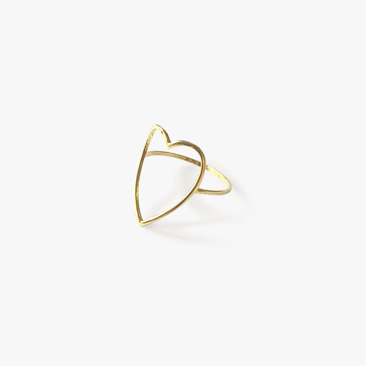 The Tat Heart Ring in Solid Gold