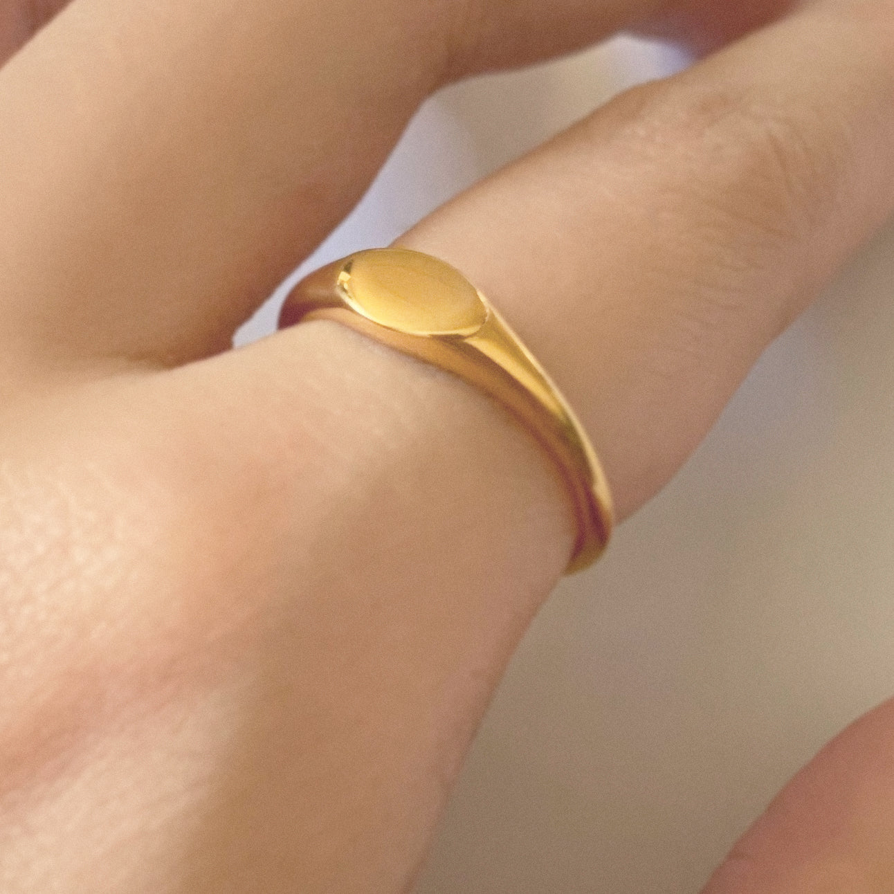 The Minimal Oval Signet Ring