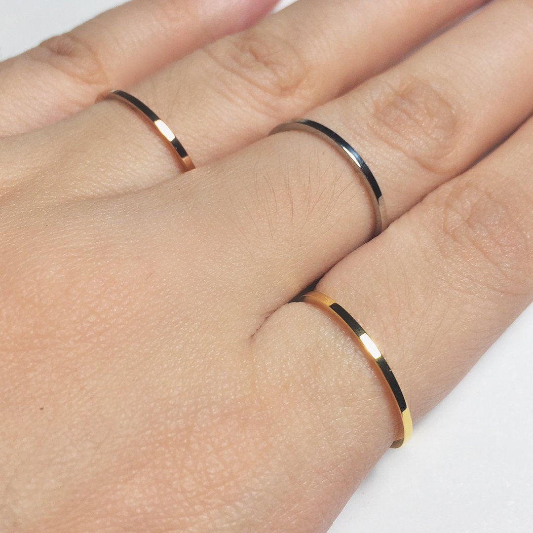 The Modern Stack - Skinny 1mm Band