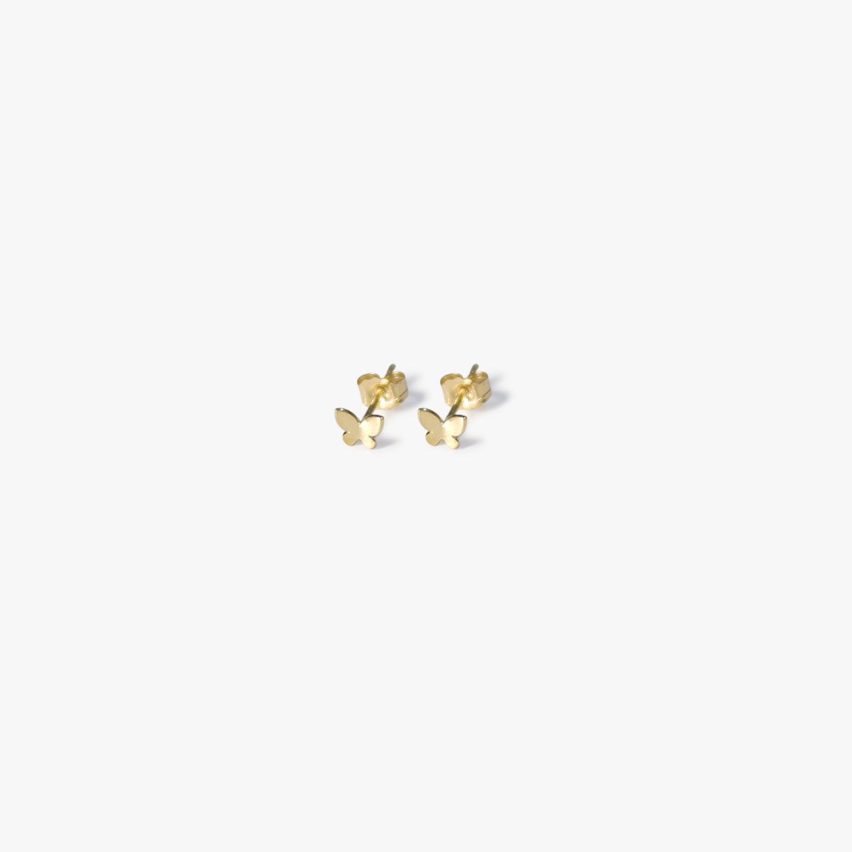The Mini Butterfly Earrings in Solid Gold