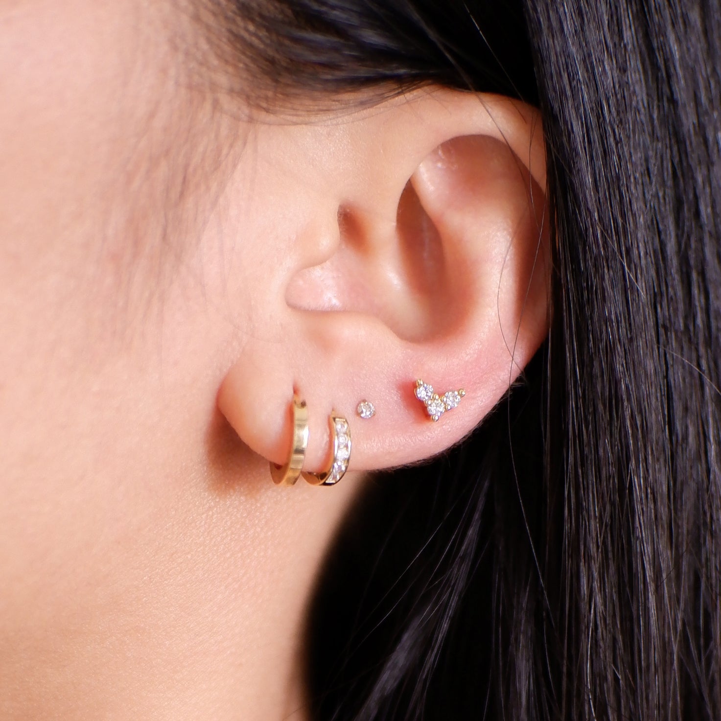 The Heart Screw Back Studs